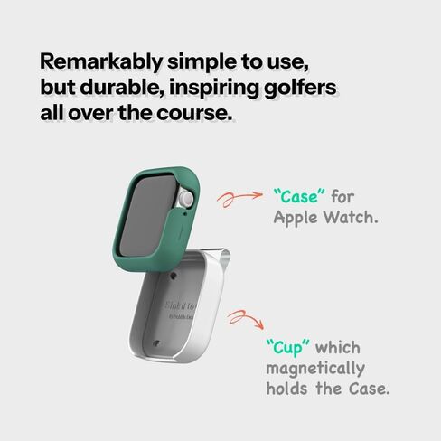 Palm | Silicone Case Designed for Golf | Compatible with Apple Watch Series 7/8/9 45mm | Includes Waist Clip That Magnetically Holds The Case in Saudi Arabia