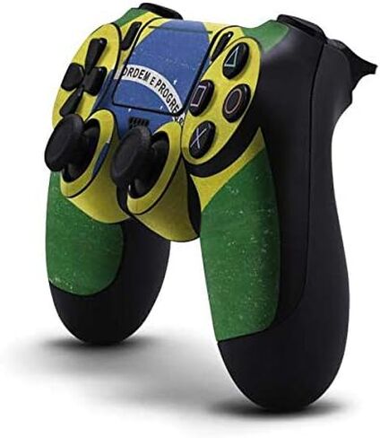 ملصق Skinit المخصص للألعاب متوافق مع وحدة تحكم PS4 Pro/Slim - تصميم علم كرة القدم الأرجنتيني in Saudi Arabia