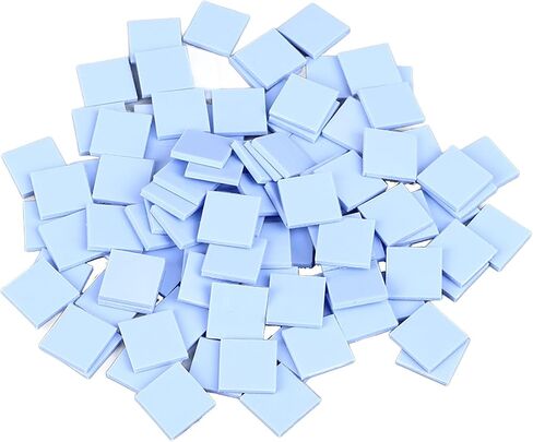 Thermal Conductive Pad Silicone Thermal Sheet High Performance Heat Dissipation Solution for IC Chipsets LED IC SMD DIP Blue 100Pcs 12x12x1 5mm in Saudi Arabia