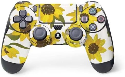 Skinit Decal Gaming Skin Compatible with PS4 Controller - Officially Licensed Blue Cherry Blossoms by Cat Coq Design in Saudi Arabia