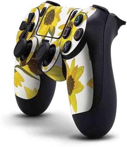 Skinit Decal Gaming Skin Compatible with PS4 Controller - Officially Licensed Blue Cherry Blossoms by Cat Coq Design in Saudi Arabia