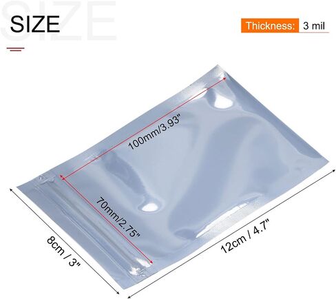 Anti Static Bags Shielding Bag 50pcs 3x4.7inch(8x12cm) Resealable with Labels for Hard Drive HDD SSD in Saudi Arabia