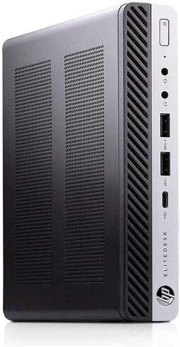 HP EliteDesk 800 G4 Mini Desktop Computer, 8th Gen Intel i5-8500 up to 4.1GHz, 8GB DDR4 RAM, 256GB SSD, Mouse & Keyboard, 2 DisplayPort, WiFi, Windows 11 Pro (Renewed) in Saudi Arabia