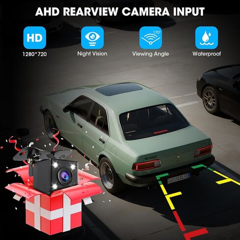 ستيريو Din واحد مع شاشة لمس قابلة للطي: 7 بوصة CarPlay Android Auto راديو السيارة - كاميرا احتياطية بلوتوث عالية الدقة 300 وات 4.2 CHN 2 مخرجات مكبرات صوت من النوع C شحن USB AUX-in in Kuwait