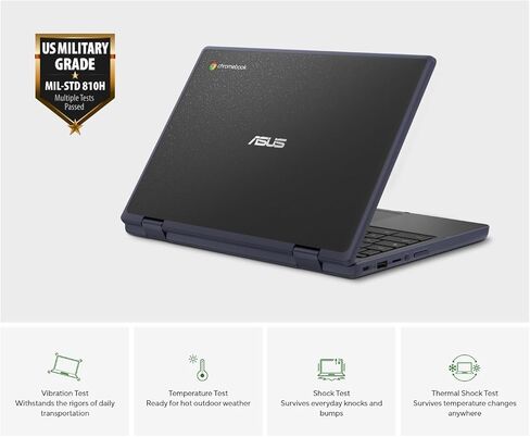 ASUS Chromebook Flip CR11 2-in-1 (11.6" Touchscreen, Intel N100, 4GB RAM, 96GB Storage), Ruggedized & Water Resistant, Student & Home Laptop, IST Pen, Chrome OS (Renewed) in Saudi Arabia