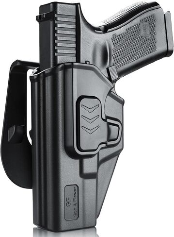 حافظة اليد اليسرى لـ Glock 19 19X 23 32 45 (Gen 3–5)، Glock 43/43X، Taurus G2C/G3C - حافظة حمل OWB، قفل الاحتفاظ من المستوى الثاني، قابل للتعديل 360 درجة in Kuwait