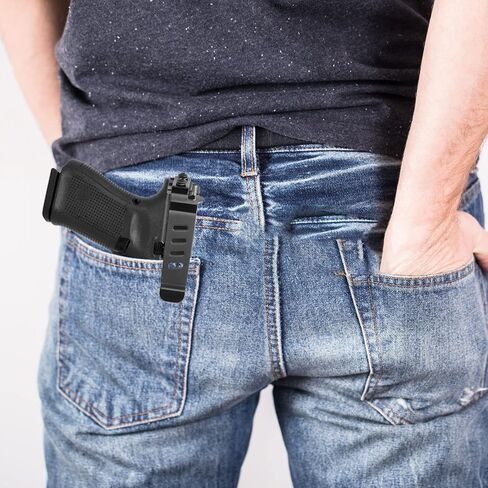 Gun Belt Clip, Low Profile Slim Concealed Carry Easy Install Holster Clip for Glock Gen 1-4 Models 17, 19, 22, 23, 24, 25, 26, 27, 28, 30S, 31, 32, 33, 34, 35, 36 and 41 in Kuwait