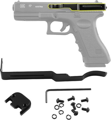 مشبك حزام البندقية، مشبك حافظة نحيف مخفي سهل التركيب لموديلات Glock Gen 1-4 17، 19، 22، 23، 24، 25، 26، 27، 28، 30S، 31، 32، 33، 34، 35، 36 و41 in Kuwait