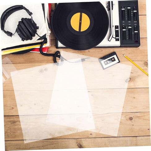 50Pcs Self Adhesive Vinyl Record Sleeves Protection Covers for Albums for Safeguarding Your Vinyl Collection Against Scratches and Damage in Saudi Arabia