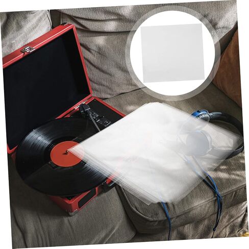 50Pcs Vinyl Record Outer Sleeves Album Covers for Wrinkle Durable Protection Scratches and Water Damage for Vinyl Record Storage in Saudi Arabia