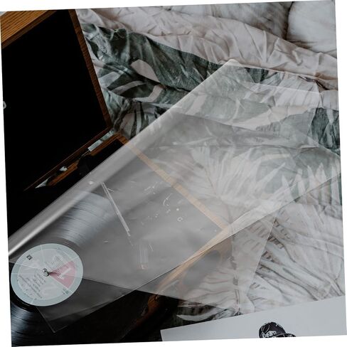 50Pcs Vinyl Record Outer Sleeves Album Covers for Wrinkle Durable Protection Scratches and Water Damage for Vinyl Record Storage in Saudi Arabia
