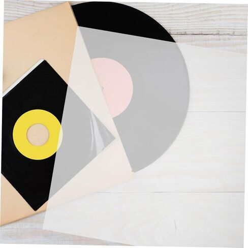 LIFKOME 30Pcs Outer Sleeves for Vinyl Records Protective Covers for Album Storage Fits All for Personal Commercial Use in Saudi Arabia