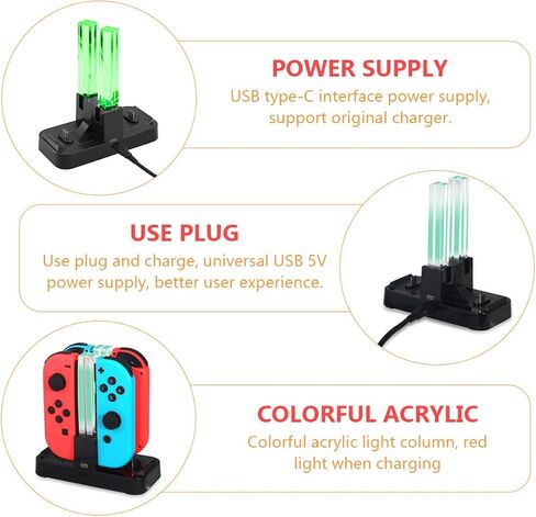 Mobestech Slot Game Controller Charger Dock for Switch -Charging Station for USB Power Supply Simple Design and High Reliability in Saudi Arabia