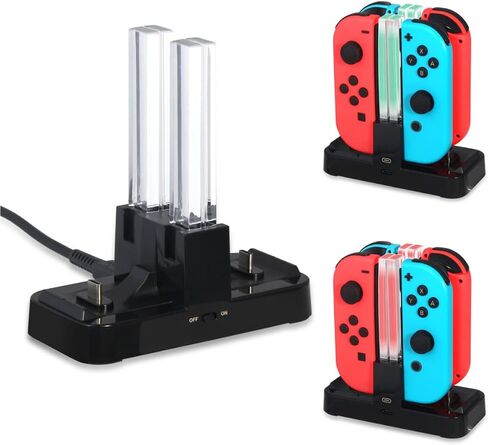 Mobestech Slot Game Controller Charger Dock for Switch -Charging Station for USB Power Supply Simple Design and High Reliability in Saudi Arabia