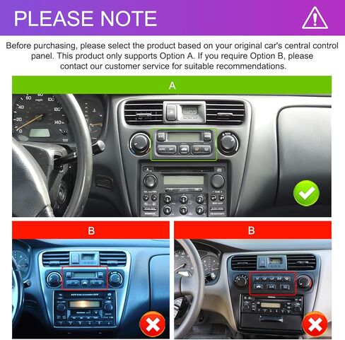 راديو سيارة 4G+64G 8Core Qual-comm Snapdragon لسيارة Honda Accord 6th 1998-2003، 9 بوصات QLED تعمل باللمس ستيريو Android 15 Carplay Android Auto BT5.1 نموذج سيارة ثلاثي الأبعاد GPS WiFi Mirror Link Camera in Kuwait