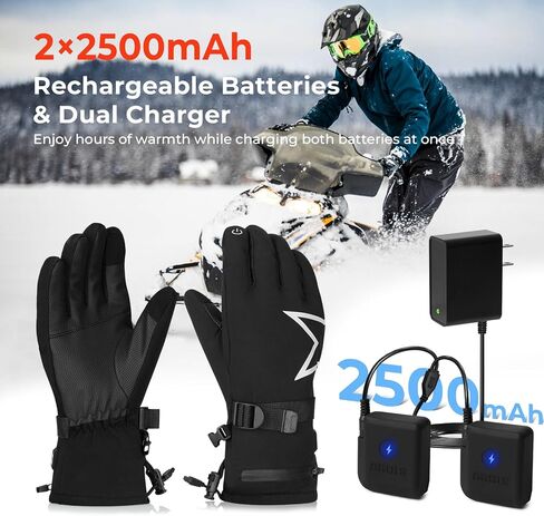 ARRIS Heated Gloves for Men & Women – Rechargeable Electric Winter Gloves for Motorcycle, Ski, Hunting in Saudi Arabia