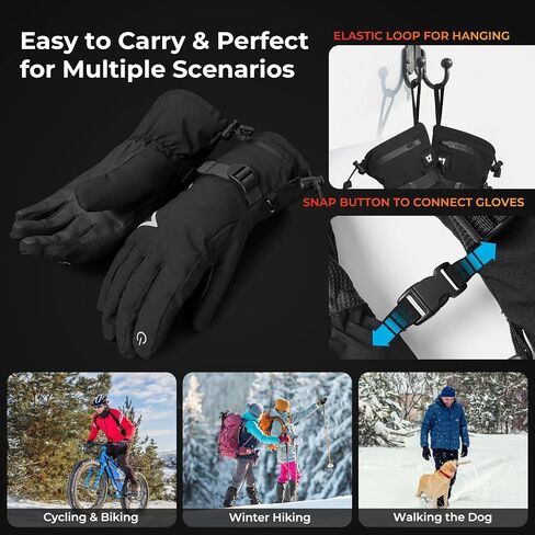 ARRIS Heated Gloves for Men & Women – Rechargeable Electric Winter Gloves for Motorcycle, Ski, Hunting in Saudi Arabia