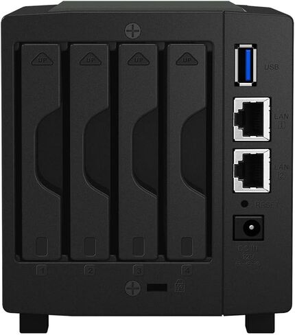 Synology DiskStation DS419slim Compact Desktop NAS Server, Marvell Armada 385 88F6820,512MB DDR3 SDRAM, 8TB SSD, DSM Software in Saudi Arabia