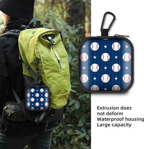 Square Data Cable Earbud Charger Coin Storage Bag Shockproof and Drop-Proof EVA Material Compatible with AirPod(Purple Marble) in Kuwait