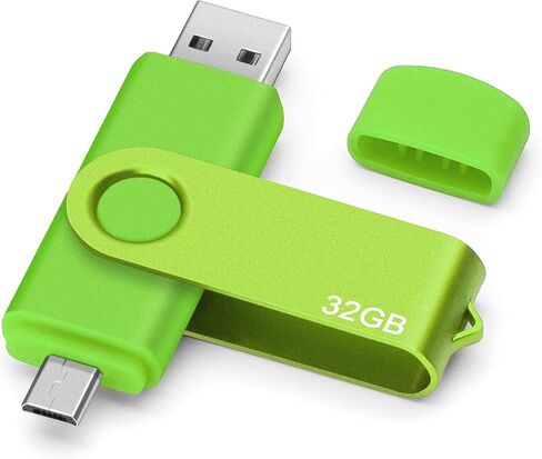 128GB USB Flash Drive Micro-USB/USB-A 2 in 1 OTG Rotatable Memory Stick Pen Drive Date Storage Pendrive Thumb for Android Phone/Tablets/PC (Purple) in Saudi Arabia