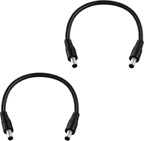 3.3FT 5.5mm x 2.1mm 14AWG Male to Male DC Power Extension Cord 12V/24V DC Power Cord for Outdoor Power Surveillance Cameras and Solar Panels 2pcs in Saudi Arabia