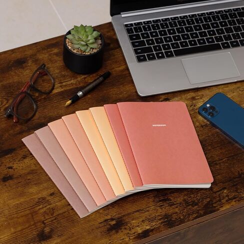 Notebook Journal (16 Pack), A5, 5.5 x 8 in, Cute Soft Paper Cover Notebook Set, Thin Writing Journal for Travel, Meditation, Wedding and Dream Journals, Lightweight Lined Paper Diary, 60 in Saudi Arabia