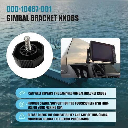 000-11020-001 دعامة تثبيت Gimbal مع مقابض لأجهزة العثور على الأسماك بشاشة تعمل باللمس مقاس 9 بوصات، متوافقة مع Lowrance Older HDS Gen 2، HDS Gen 3، Elite & Hook 9"، غير مناسبة Elite 9 FS/HDS-9 Live in Kuwait