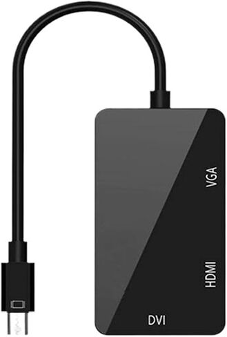 M1ni DisplayPort to HDMI 4K V/GA DVI Adapter Cable 3-in-1 1080P M1ni DP to V/GA HDMI DVI Converter for Macs PC(White,1080P 60Hz) in Saudi Arabia