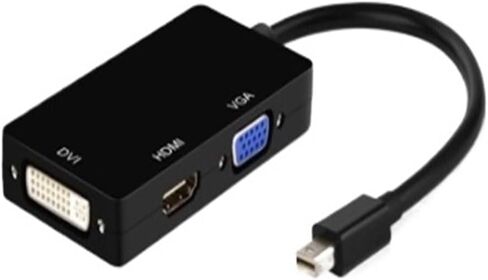 M1ni DisplayPort to HDMI 4K V/GA DVI Adapter Cable 3-in-1 1080P M1ni DP to V/GA HDMI DVI Converter for Macs PC(White,1080P 60Hz) in Saudi Arabia