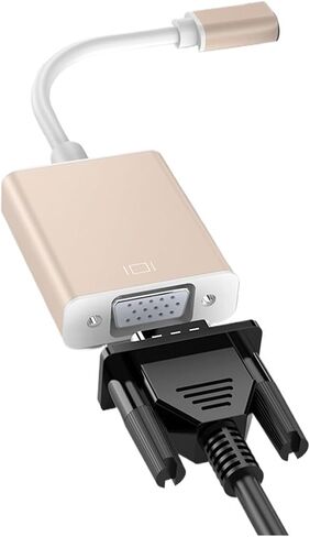 محول كابل USB C إلى أنثى V/GA ​​TY>pe C محول USB 3.1 إلى V/GA ​​لجهاز Pro Air 2019 Chromebook S9/S8 (فضي) in Kuwait