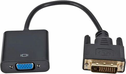 DVI إلى V/GA ​​محول HD 1080P DVI-D ذكر إلى V/GA ​​شاحن أنثي 25 دبوس إلى 15 دبوس محول الكابل للكمبيوتر الشخصي M>oni>tor in Saudi Arabia