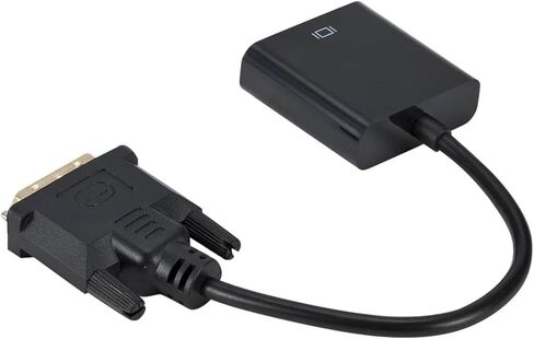 DVI إلى V/GA ​​محول HD 1080P DVI-D ذكر إلى V/GA ​​شاحن أنثي 25 دبوس إلى 15 دبوس محول الكابل للكمبيوتر الشخصي M>oni>tor in Saudi Arabia