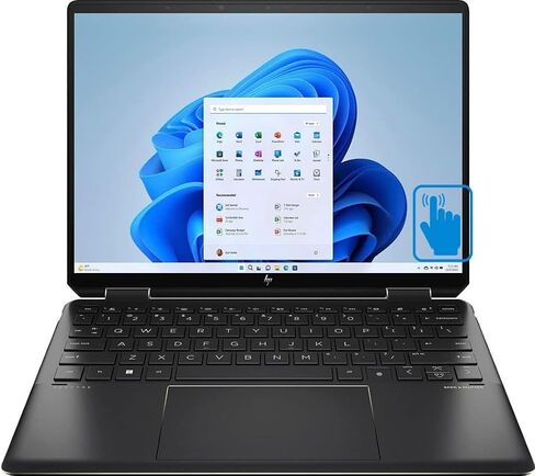 HP 2-in-1 Laptop, 13.5" 1920x1280 Pixels Touchscreen, 13th Gen Intel i7-1355U 10 Cores, 16GB LPDDR4+ 1TB SSD, Win11 Pro, HDMI 2.0, Wi-Fi 6E, Thunderbolt 4, Backlit Keyboard, Fingerprint Reader in Saudi Arabia