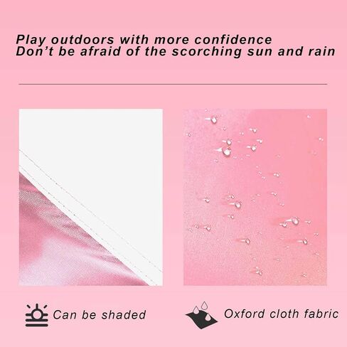 Pop Up Tent, Pink, 3-4 Person, Camping & Hiking, Portable, Easy Setup, Oxford Cloth, Fiberglass Poles, 2 Doors, 4 Windows, 70.8" W x 55.1" H in Saudi Arabia