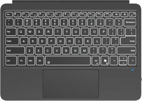 لوحة مفاتيح بلوتوث لاسلكية من TiMOVO مع إضاءة خلفية LED، لوحة مفاتيح لجهاز Microsoft Surface pro 12 بوصة 2025، أسود in Kuwait