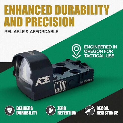 ADE RD3-021-PRO NUWA-PRO Motion Awake Green Reticle Dot Sight for Springfield Hellcat OSP/PRO, Sig P365XL Spectre Comp, Canik TP9 Elite SC/Mete MC9, SW Shield X, CSX E-Series in Saudi Arabia