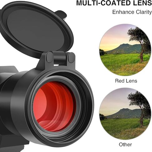 CVLIFE 1x30mm Red Dot Sight Scope with Green Laser Reflex Sight for 20mm Cantilever Mount in Saudi Arabia