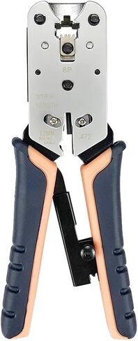 RJ45 Network Crimping Tool LAN Ethernet Cable Crimping Pliers Wire Strippers 8P8C RJ45 Network Tool Kit Wire Cutter in Saudi Arabia