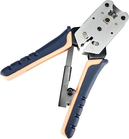RJ45 Network Crimping Tool LAN Ethernet Cable Crimping Pliers Wire Strippers 8P8C RJ45 Network Tool Kit Wire Cutter in Saudi Arabia