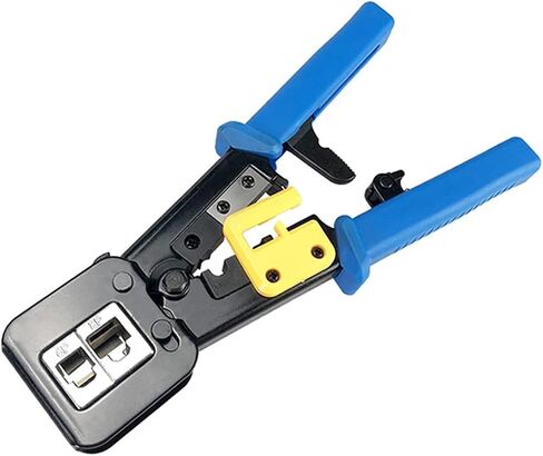 أداة تجعيد RJ45 CAT6 من خلال شبكة إيثرنت مباشرة لمقطوعات أسلاك الشبكة التقليدية RJ45/RJ12 (أزرق) in Saudi Arabia