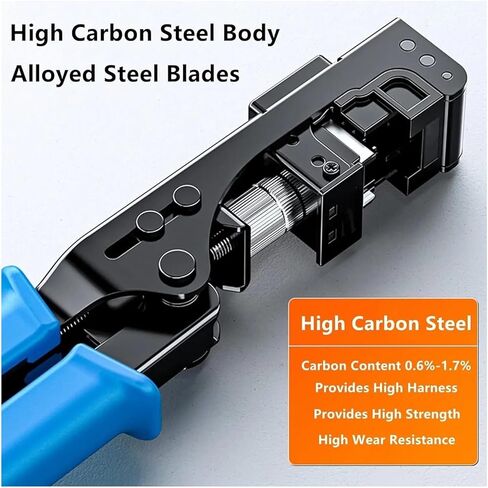 90-degree crimping tool for Keystone jacks, modular adapter for CAT5/5e and CAT6/6A adapters, quick termination crimping tool in Saudi Arabia