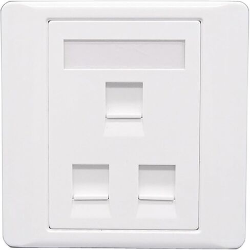 White 3-Port Panel, Round Junction Box, Three-Hole Plug-in Socket, Wall Outlet in Saudi Arabia