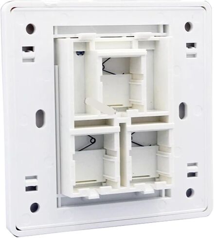 White 3-Port Panel, Round Junction Box, Three-Hole Plug-in Socket, Wall Outlet in Saudi Arabia