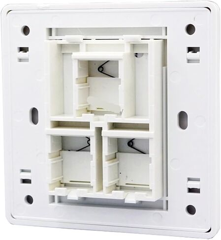 White 3-Port Panel, Round Junction Box, Three-Hole Plug-in Socket, Wall Outlet in Saudi Arabia