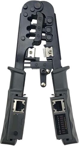 RJ45 Network LAN Cable Crimping Pliers Test Pliers 8P/6P/4P Wire Cutting Tool Test Crimping Pliers(Type 1) in Saudi Arabia