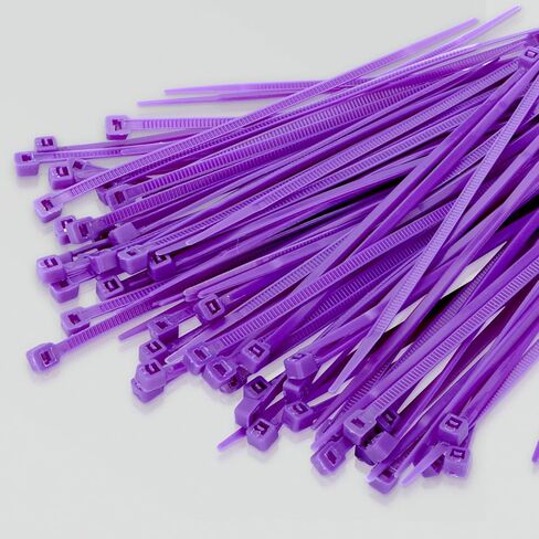 50PCS 8 Inch（200mm) Self Locking Nylon Cable Zip Ties 0.18"Width Tensile Strength 50LBS/22KGS,Multi-Purpose Self-Locking Nylon Cable Cord,Plastic Wire Ties for Home,Office,Garden,Workshop,Black in Saudi Arabia