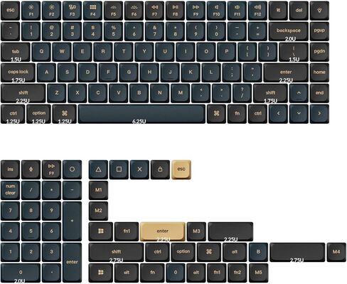 Keychron Double-Shot Low Profile PBT LSA Keycap مجموعة أغطية مفاتيح كاملة - فارس in Saudi Arabia