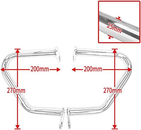 حانات تحطم من أجل Triumph Bonneville Bobber Bonneville T100 T120 Street Twin Cup Thruxton 1200 R Motorcycle Steel Highway Engine Guard Frame Frame Frame Frame 2016 2018 2018 2019 2020 2021 (Black) in Saudi Arabia