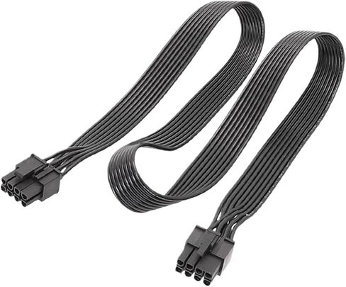 PCIe 8pin to 6+2Pin V/GA Graphics Extension Cable GPU 8 Pin to 6pin PSU Modular Computer Video Card Power Supply Cable(90cm) in Saudi Arabia