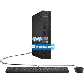أجهزة الكمبيوتر المكتبية الصغيرة Dell OptiPlex 3040 Micro PC، Intel Core 6th Gen 3.2 جيجا هرتز، 8 جيجا بايت رام، 256 جيجا بايت SSD، واي فاي، بلوتوث، لوحة مفاتيح وماوس، Windows 11 Pro (متجدد) in Kuwait